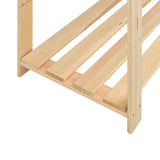 NNEVL 5-Tier Storage Racks 3 pcs 170x38x170 cm Solid Wood Pine 500 kg