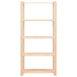 NNEVL 5-Tier Storage Racks 5 pcs 80x38x170 cm Solid Wood Pine 250 kg