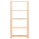 NNEVL 5-Tier Storage Racks 10 pcs 80x38x170 cm Solid Wood Pine 250 kg