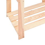 NNEVL 3-Tier Storage Racks 2 pcs 60x38x90 cm Solid Wood Pine 150 kg