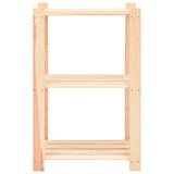 NNEVL 3-Tier Storage Racks 5 pcs 60x38x90 cm Solid Wood Pine 150 kg