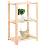 NNEVL 3-Tier Storage Racks 10 pcs 60x38x90 cm Solid Wood Pine 150 kg