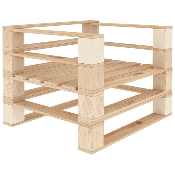 NNEVL Garden Pallet Armchair Wood