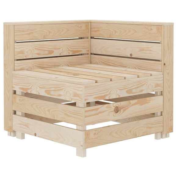 NNEVL Garden Pallet Corner Sofa Wood