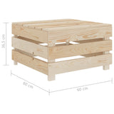 NNEVL 2 Piece Garden Pallet Lounge Set Wood