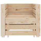 NNEVL 2 Piece Garden Pallet Lounge Set Wood