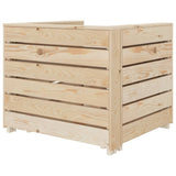 NNEVL 2 Piece Garden Pallet Lounge Set Wood