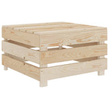 NNEVL 2 Piece Garden Pallet Lounge Set Wood