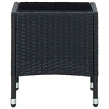 NNEVL Garden Table Black 40x40x45 cm Poly Rattan