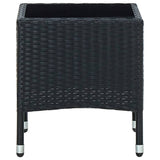 NNEVL Garden Table Black 40x40x45 cm Poly Rattan