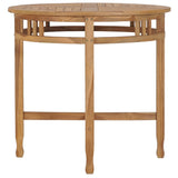 NNEVL Dining Table Ø 80 cm Solid Teak Wood