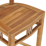 NNEVL Bar Stool Solid Teak Wood