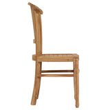 NNEVL Garden Chairs 2 pcs Solid Teak Wood