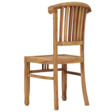 NNEVL Garden Chairs 2 pcs Solid Teak Wood