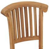 NNEVL Garden Chairs 2 pcs Solid Teak Wood