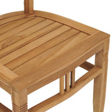 NNEVL Garden Chairs 2 pcs Solid Teak Wood
