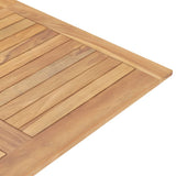 NNEVL Folding Garden Table 120x120x75 cm Solid Teak Wood