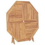 NNEVL Folding Garden Table 120x120x75 cm Solid Teak Wood