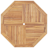 NNEVL Folding Garden Table 120x120x75 cm Solid Teak Wood