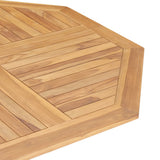 NNEVL Folding Garden Table 120x120x75 cm Solid Teak Wood