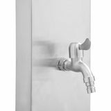 NNEVL Outdoor Shower with Tray WPC Stainless Steel