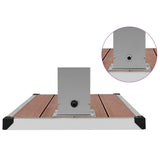 NNEVL Outdoor Shower with Tray WPC Stainless Steel