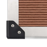 NNEVL Outdoor Shower with Tray WPC Stainless Steel