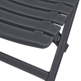 NNEVL 3 Piece Folding Bistro Set Plastic Anthracite