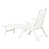 NNEVL Folding Sun Lounger Plastic White