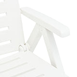 NNEVL Folding Sun Lounger Plastic White