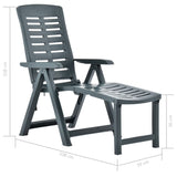 NNEVL Folding Sun Lounger Plastic Green