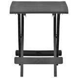 NNEVL Folding Garden Table Anthracite 45x43x50 cm Plastic