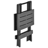 NNEVL Folding Garden Table Anthracite 45x43x50 cm Plastic