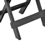 NNEVL Folding Garden Table Anthracite 45x43x50 cm Plastic