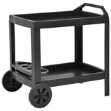 NNEVL Beverage Cart Anthracite 69x53x72 cm Plastic