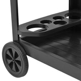 NNEVL Beverage Cart Anthracite 69x53x72 cm Plastic