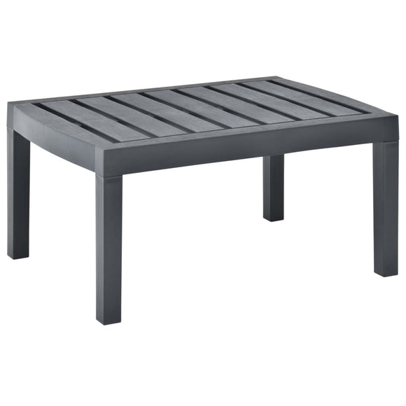 NNEVL Garden Table Anthracite 78x55x38 cm Plastic