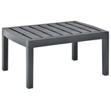 NNEVL Garden Table Anthracite 78x55x38 cm Plastic