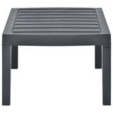 NNEVL Garden Table Anthracite 78x55x38 cm Plastic