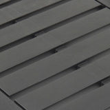 NNEVL Garden Table Anthracite 78x55x38 cm Plastic