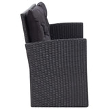 NNEVL 6 Piece Garden Lounge Set with Cushions Poly Rattan Black