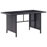 NNEVL 6 Piece Garden Lounge Set with Cushions Poly Rattan Black