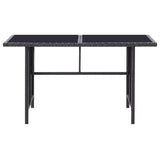 NNEVL 6 Piece Garden Lounge Set with Cushions Poly Rattan Black