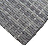 NNEVL Folding Stool Poly Rattan Grey