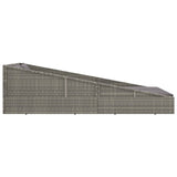 NNEVL Garden Bed Grey 110x200 cm Poly Rattan