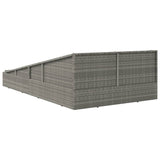 NNEVL Garden Bed Grey 110x200 cm Poly Rattan