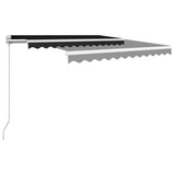 NNEVL Manual Retractable Awning 350x250 cm Anthracite