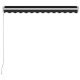 NNEVL Manual Retractable Awning 350x250 cm Anthracite