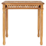 NNEVL Garden Dining Table 80x80x80 cm Solid Teak Wood