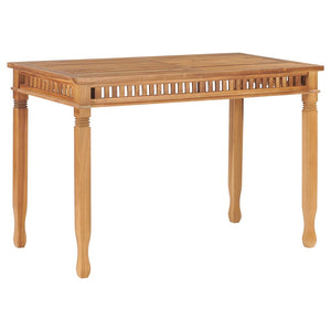 NNEVL Garden Dining Table 120x65x80 cm Solid Teak Wood